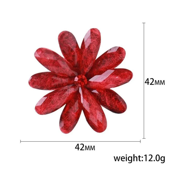 VQ Flower Brooch - Picture 4 of 8